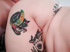 fat inked plus-size ripped upon